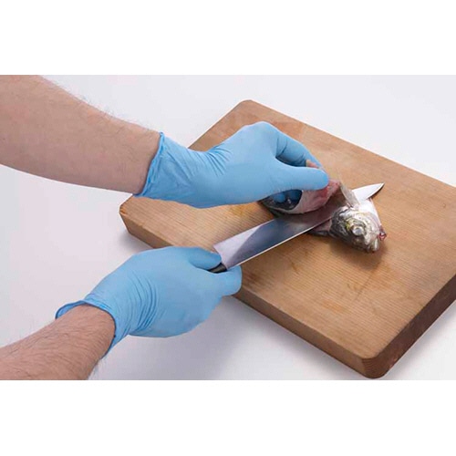 ショーワグローブ　No.886　ニトリスト・タフプラス　パウダーフリー　M　ブルー　NO.886-M　1箱（100枚）（ご注文単位1箱）【直送品】