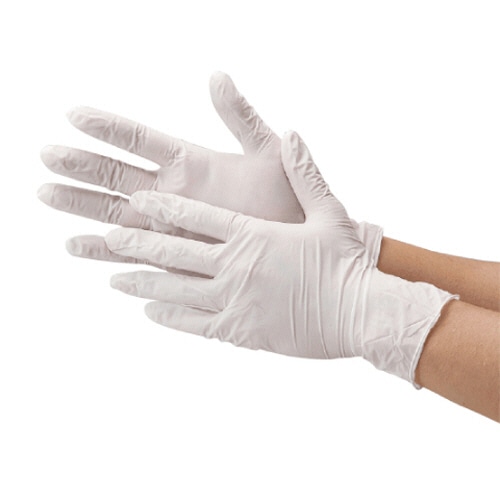 川西工業 ニトリルグローブ フェリーチェ スマート 粉なし ホワイト SS #2067W-SS 1箱(100枚)(ご注文単位1箱)【直送品】