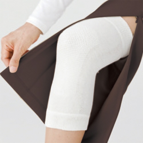 ケアファッション　ナノヒーティング裾ファスナーパンツ　婦人用　ブラウン　股下65cm　3L　98563-85　1着（ご注文単位1着）【直送品】