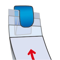 オート メモクリップ カラーマグネットタイプ 青 MC-380M 1セット(10個)(ご注文単位1セット)【直送品】