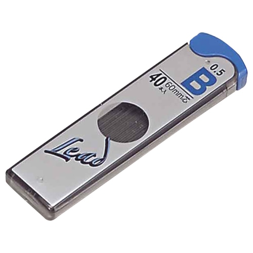 プラチナ　プラチナシャープ芯　P-LEAD　0.5mm　B　シン5Q-200A#5　1セット（400本：40本×10個）（ご注文単位1セット）【直送品】