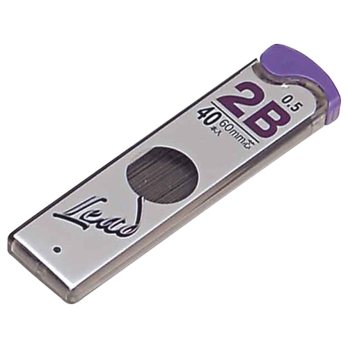 プラチナ　プラチナシャープ芯　P-LEAD　0.5mm　2B　シン5Q-200A#6　1セット（400本：40本×10個）（ご注文単位1セット）【直送品】