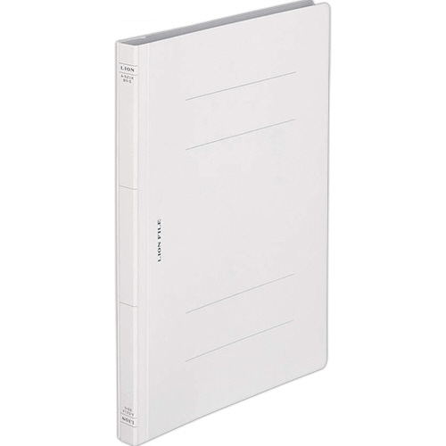 ライオン事務器　フラットファイル（環境）　樹脂押え具　B5タテ　150枚収容　背幅18mm　無着色　A-521KB5S　1セット（10冊）（ご注文単位1セット）【直送品】