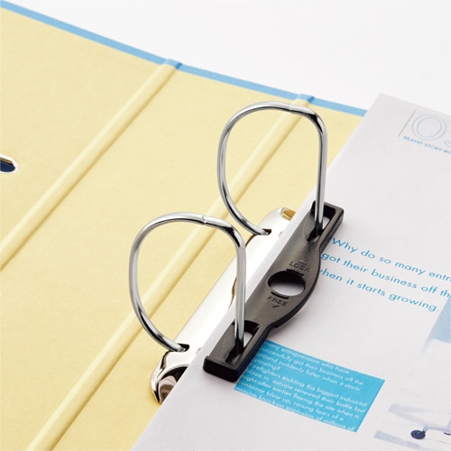 リヒトラブ　リクエスト　D型リングファイル　A4タテ　2穴　500枚収容　50mmとじ　背幅69mm　水　G2250-14　1セット（10冊）（ご注文単位1セット）【直送品】