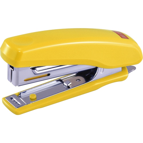 マックス　高機能コンパクトホッチキス　20枚とじ　イエロー　HD-10NX　1セット（5個）（ご注文単位1セット）【直送品】