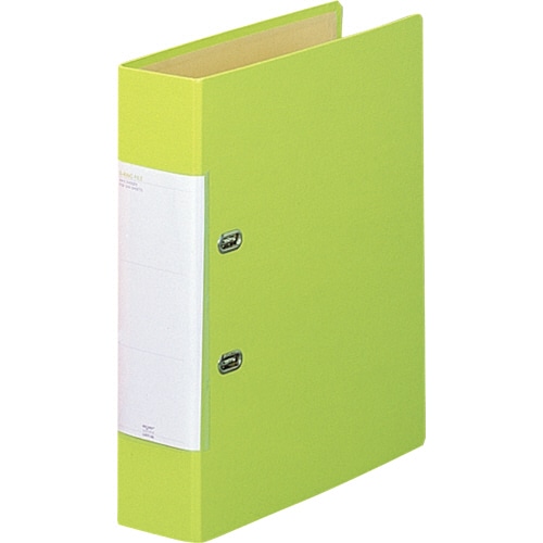 リヒトラブ　リクエスト　D型リングファイル　A4タテ　2穴　500枚収容　50mmとじ　背幅69mm　黄緑　G2250-6　1セット（10冊）（ご注文単位1セット）【直送品】