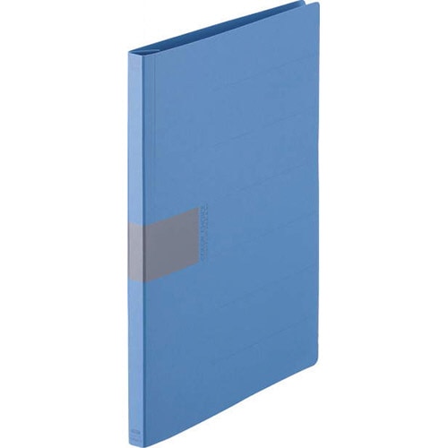 ライオン事務器　フラットファイル（カラーチョイス）　A4タテ　150枚収容　背幅18mm　ブルー　No.5111　1セット（10冊）（ご注文単位1セット）【直送品】