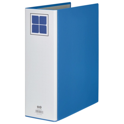 TANOSEE　両開きパイプ式ファイルE　A4タテ　800枚収容　80mmとじ　背幅106mm　青　1セット（30冊）（ご注文単位1セット）【直送品】