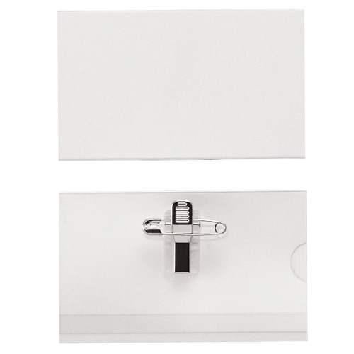 ライオン事務器　名札　ハードタイプ　クリップ・安全ピン付　N-31K　1セット（50個）（ご注文単位1セット）【直送品】