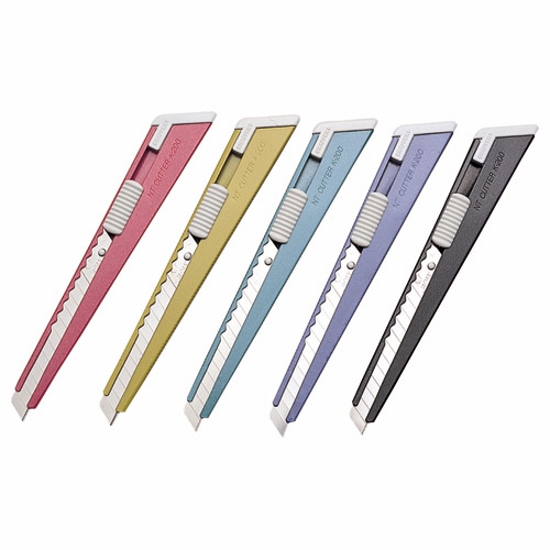 NTカッター　A型カッター　5色　K-200　1セット（20本：各色4本）（ご注文単位1セット）【直送品】