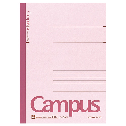 コクヨ　キャンパスノート（普通横罫）　セミB5　A罫　100枚　ノ-10AN　1セット（60冊）（ご注文単位1セット）【直送品】