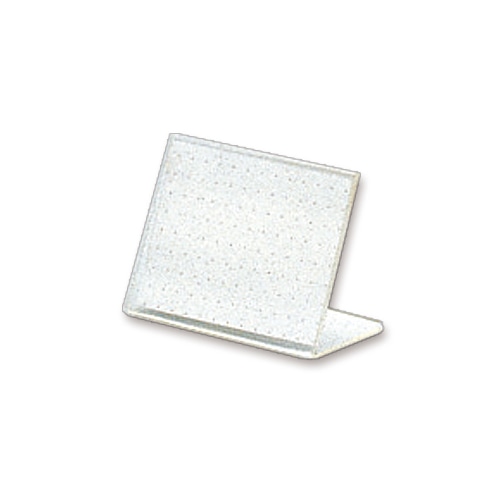 ライオン事務器 カード立 L型(再生PET樹脂製) W65×H45mm L-65K 1セット(20個)(ご注文単位1セット)【直送品】