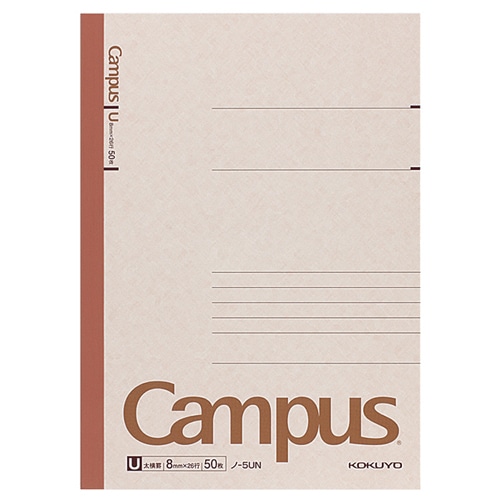 コクヨ　キャンパスノート（太横罫）　セミB5　U罫　50枚　ノ-5UN　1セット（90冊）（ご注文単位1セット）【直送品】