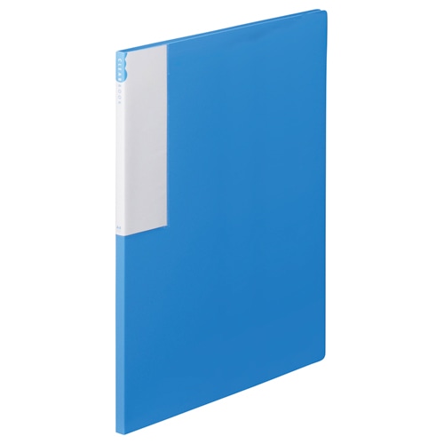 TANOSEE　クリヤーブック　A4タテ　12ポケット　背幅10mm　ブルー　1セット（10冊）（ご注文単位1セット）【直送品】