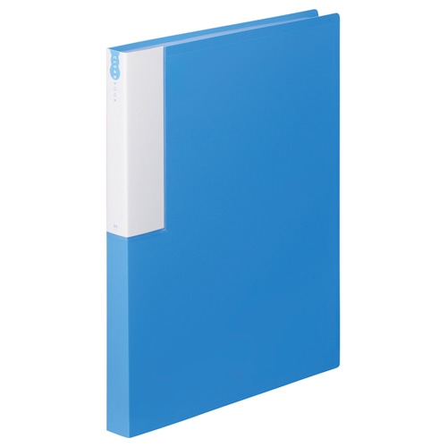 TANOSEE　クリヤーブック　A4タテ　36ポケット　背幅24mm　ブルー　1セット（10冊）（ご注文単位1セット）【直送品】