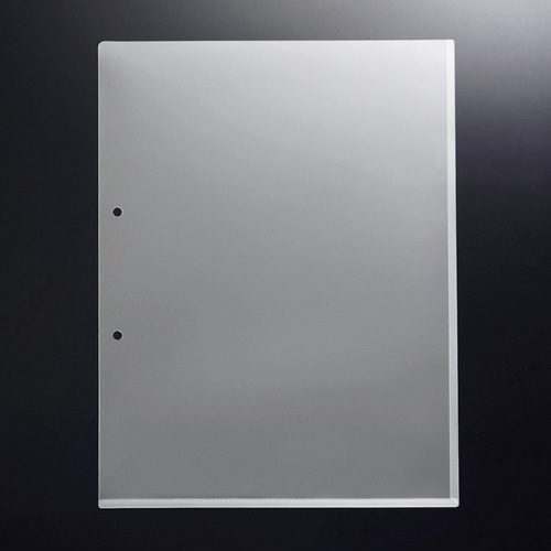 G-Aim　2穴ホルダー　マチ付　A4タテ　クリア　YG-201　1セット（100枚：10枚×10パック）（ご注文単位1セット）【直送品】