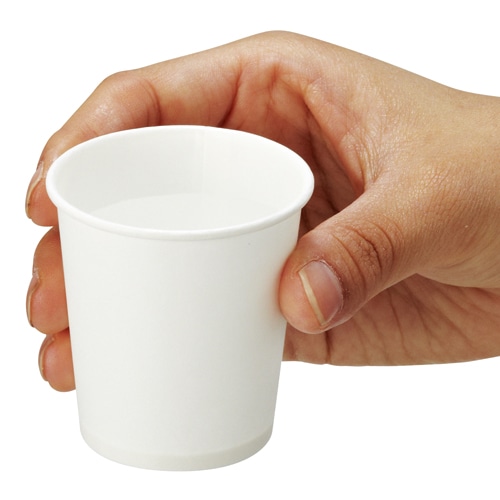 アートナップ 紙コップ 白無地 90ml(3オンス) PS-102 1セット(3000個:100個×30パック)(ご注文単位1セット)【直送品】