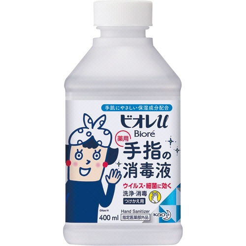 花王　ビオレu　手指の消毒液　つけかえ用　400ml　1セット（12本）（ご注文単位1セット）【直送品】