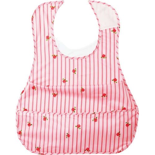 オオサキメディカル　プラスハート　こぼれにくい食事用エプロン　ポケット付サイドタック　ピンク　73755　1セット（5枚）（ご注文単位1セット）【直送品】