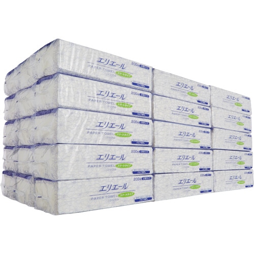 大王製紙　エリエール　ペーパータオル　スマートタイプ　シングル　小判　200枚／パック　1セット（42パック）（ご注文単位1セット）【直送品】