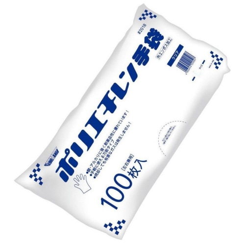 川西工業 ポリエチレン手袋 外エンボス エコノミー クリア L #2018 1セット(6000枚:100枚×60パック)(ご注文単位1セット)【直送品】