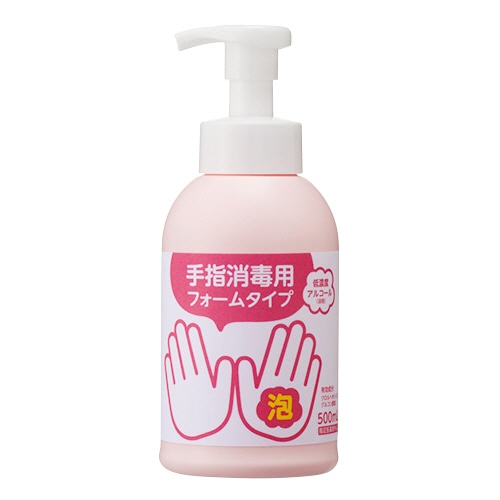 TANOSEE　手指消毒用　フォームタイプ　本体　500ml　1セット（18本）（ご注文単位1セット）【直送品】