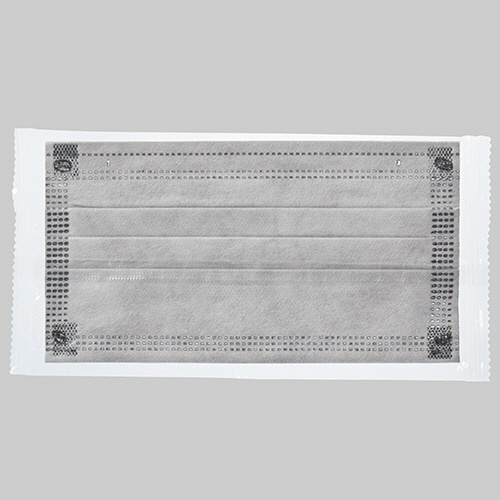 川西工業 活性炭フィルターマスク 4PLY フリーサイズ #7029 1セット(500枚:50枚×10箱)(ご注文単位1セット)【直送品】