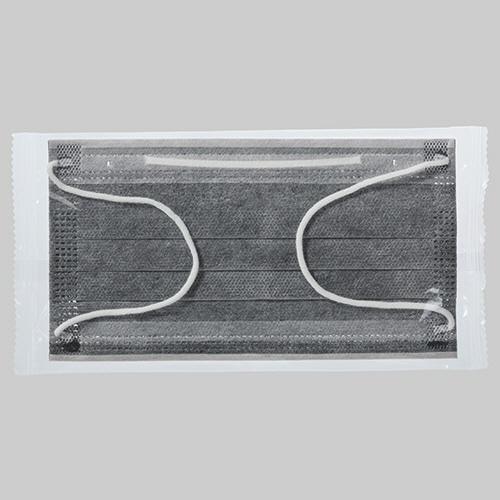 川西工業 活性炭フィルターマスク 4PLY フリーサイズ #7029 1セット(500枚:50枚×10箱)(ご注文単位1セット)【直送品】