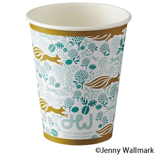 TANOSEE 厚紙タンブラー クローバー&フォックス 280mL(9.5オンス) 1セット(1000個:50個×20パック)(ご注文単位1セット)【直送品】