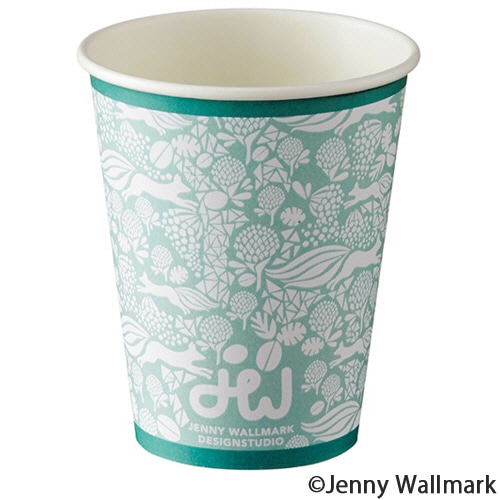 TANOSEE 厚紙タンブラー クローバー&フォックス 280mL(9.5オンス) 1セット(1000個:50個×20パック)(ご注文単位1セット)【直送品】