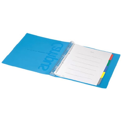 コクヨ キャンパス スライドバインダー(ミドルタイプ) PP表紙 B5タテ 26穴 100枚収容 背幅29mm 青 ル-P333NB 1冊(ご注文単位1冊)【直送品】