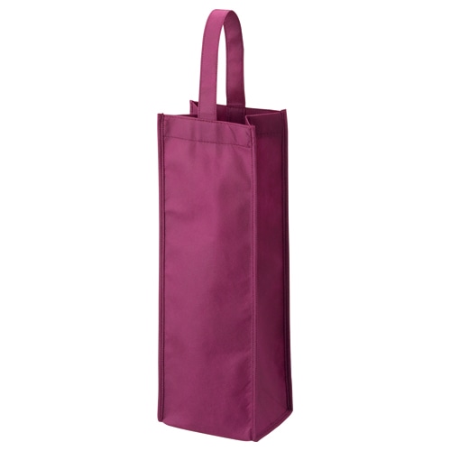 TANOSEE　不織布ワイン袋　ヨコ130×タテ370×マチ幅85mm　ワインレッド　1パック（10枚）（ご注文単位1パック）【直送品】