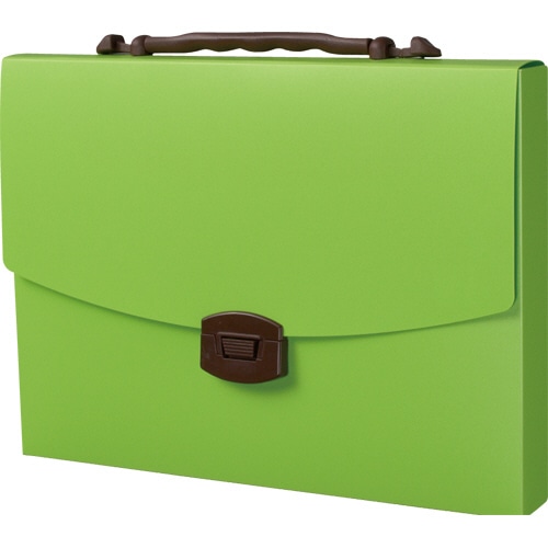 ライオン事務器　キャリングバッグ　イロキャリ　フレッシュキウイ　CA-143FK　1個（ご注文単位1個）【直送品】