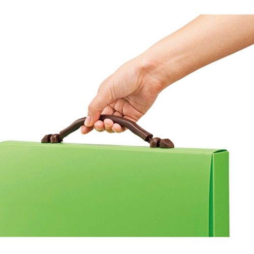 ライオン事務器　キャリングバッグ　イロキャリ　フレッシュキウイ　CA-173FK　1個（ご注文単位1個）【直送品】