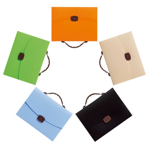 ライオン事務器　キャリングバッグ　イロキャリ　フレッシュキウイ　CA-173FK　1個（ご注文単位1個）【直送品】