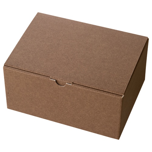 ヘッズ　無地ブラウンギフトボックス-3　W223×D170×H110mm　MBR-GB3　1パック（10枚）（ご注文単位1パック）【直送品】