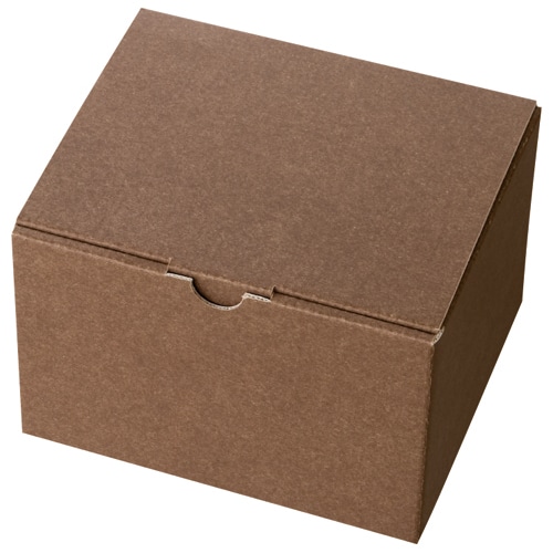 ヘッズ　無地ブラウンギフトボックス-4　W163×D140×H110mm　MBR-GB4　1パック（10枚）（ご注文単位1パック）【直送品】