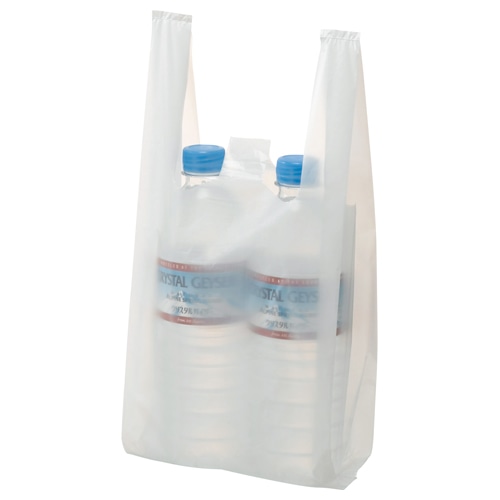 TANOSEE　乳白レジ袋　8号　ヨコ155×タテ330×マチ幅95mm　1パック（100枚）（ご注文単位1パック）【直送品】