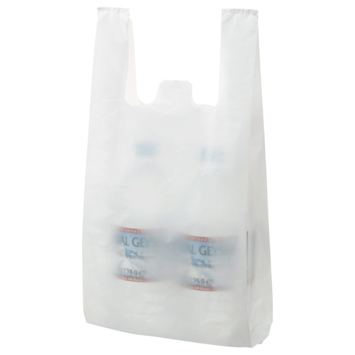 TANOSEE　乳白レジ袋　20号　ヨコ215×タテ450×マチ幅125mm　1パック（100枚）（ご注文単位1パック）【直送品】