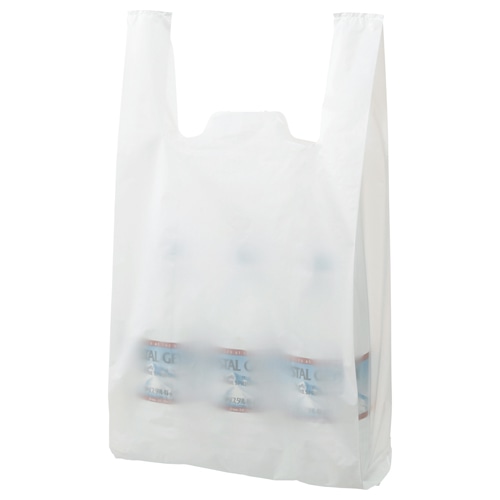 TANOSEE　乳白レジ袋　45号　ヨコ290×タテ540×マチ幅150mm　1パック（100枚）（ご注文単位1パック）【直送品】