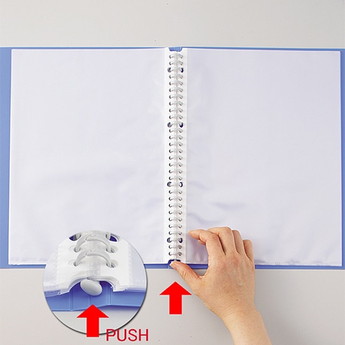 リヒトラブ AQUA DROPs クリヤーブック(ポケット交換タイプ) A4タテ 30穴 15ポケット付属 背幅18mm 赤 N-5015-3 1冊(ご注文単位1冊)【直送品】