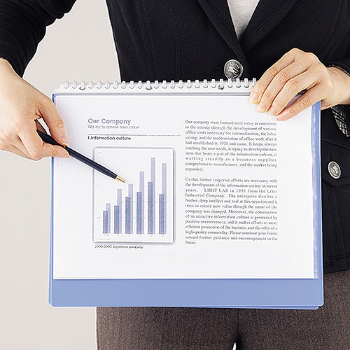 リヒトラブ AQUA DROPs クリヤーブック(ポケット交換タイプ) A4タテ 30穴 15ポケット付属 背幅18mm 黄 N-5015-5 1冊(ご注文単位1冊)【直送品】