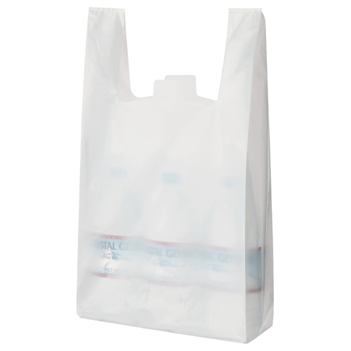 TANOSEE　乳白レジ袋　35号　ヨコ265×タテ540×マチ幅130mm　1パック（100枚）（ご注文単位1パック）【直送品】