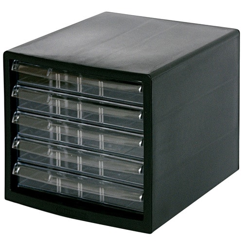 ナカバヤシ　仕切れるレターケース　A4　浅5段　ブラック　A4E-S5-B　1台（ご注文単位1台）【直送品】