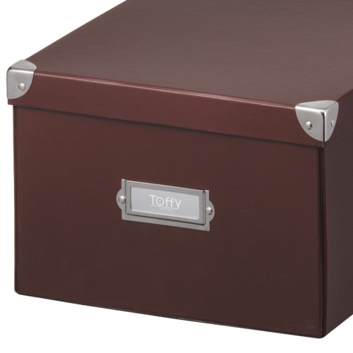 キングジム Toffy マジックボックス L ショコラブラウン TMX-002N-CBR 1個(ご注文単位1個)【直送品】
