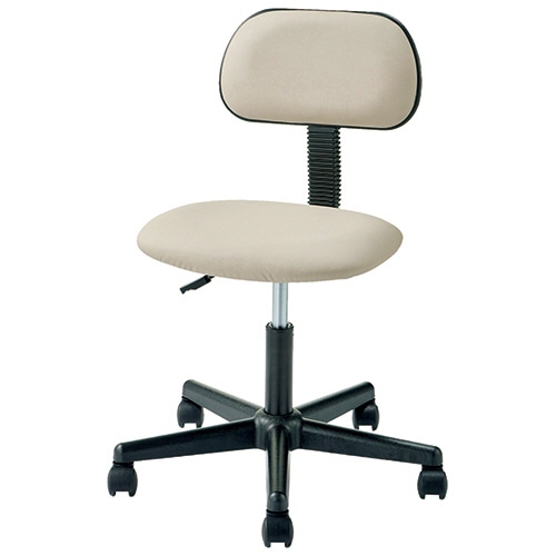 YAMAZEN ワークチェア ベージュ HOA-P195(NBE) 1脚(ご注文単位1脚)【直送品】