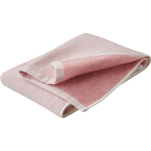 国産残糸フェイスタオル　ピンク　1パック（3枚）（ご注文単位1パック）【直送品】