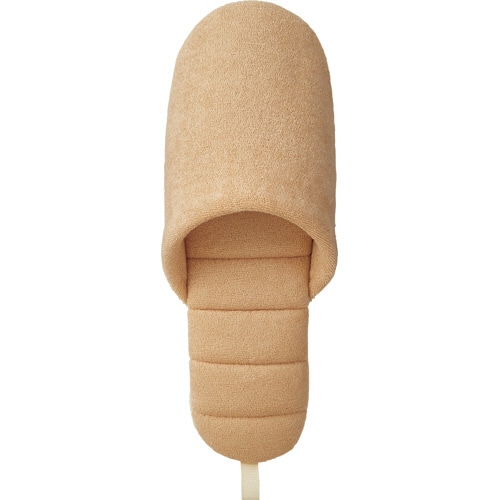 オクムラ　ジャブジャブスリッパ（パイル）　ベージュ　M　BSAA0110BE　1足（ご注文単位1足）【直送品】