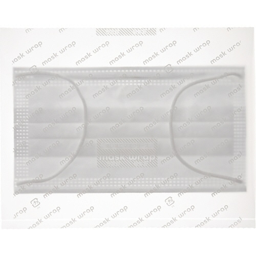 伏見樹脂 マスクラップ 1箱(100シート)(ご注文単位1箱)【直送品】