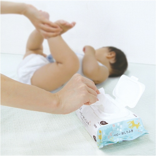 オオサキメディカル dacco(ダッコ) ベビーおしりふき ふた付 1パック(80枚)(ご注文単位1パック)【直送品】